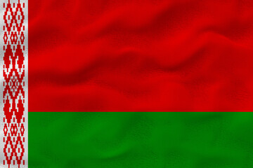 National flag of Belarus. Background  with flag of Belarus.