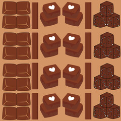 Chocolate pattern background