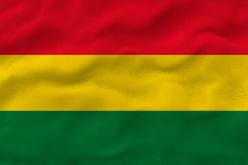 National flag of Bolivia. Background  with flag of Bolivia