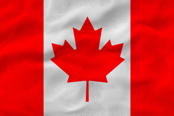 National Flag of Canada. Background  with flag  of Canada