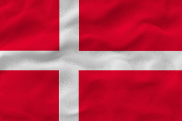 Fototapeta premium National flag of Denmark. Background with flag of Denmark.