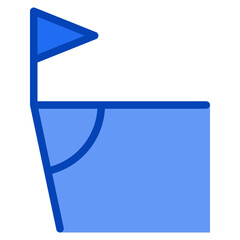 corner blue icon