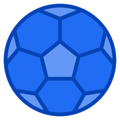 Fototapeta premium football ball blue icon