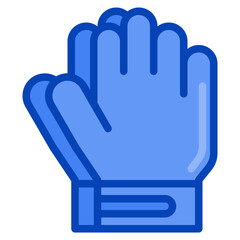 gloves blue icon
