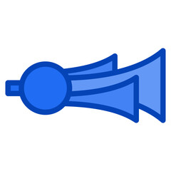 trumpet blue icon