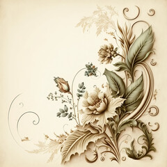 Vintage Floral Designs - No.01