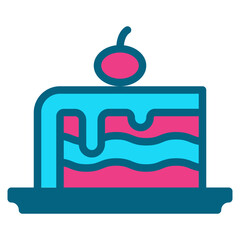 cake two tone icon