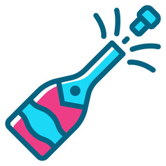 champagne two tone icon