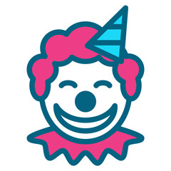 clown two tone icon