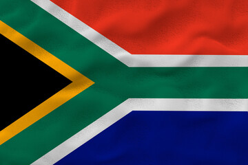 National flag of South Africa. Background  with flag of South Africa