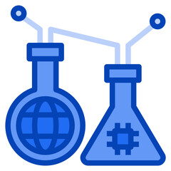 research blue icon