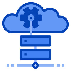 servers blue icon