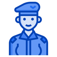 soldier blue icon