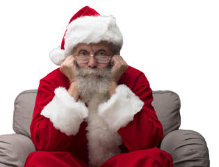 Santa Claus waiting for Christmas