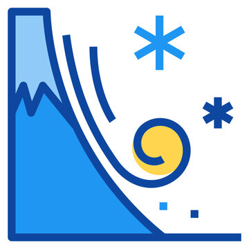 Snowslide Two Tone Icon