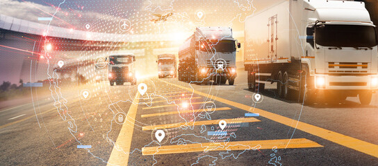 Logistics and transportation, Network distribution of Container Cargo, Ui, Smart logistics,...