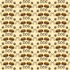 Dog seamless pattern