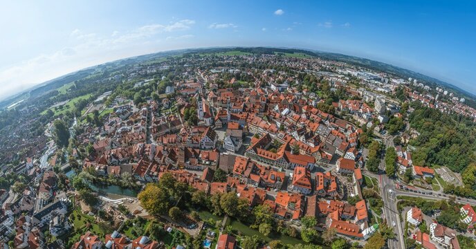 Wangen im Allg&auml;u, die fr&uuml;here Reichsstadt im Panorama
