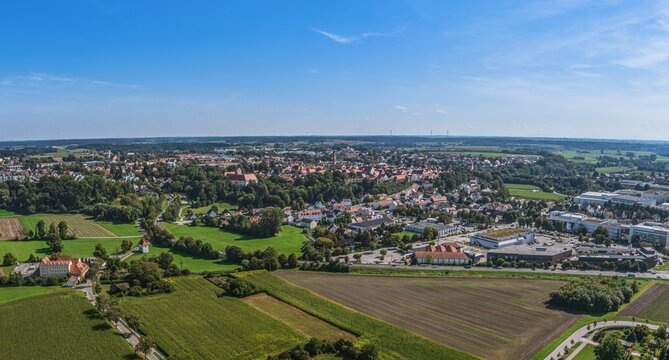 Panorama-Ansicht Friedberg im Wittelsbacher Land 