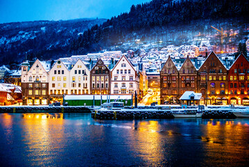 Fototapeta na wymiar Bergen city in Norway