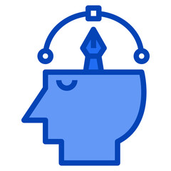 idea blue icon