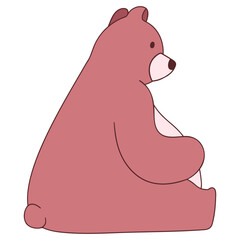 teddy bear brown siting