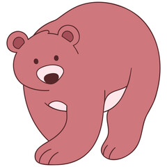 bear brown walk
