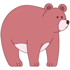 bear brown standing