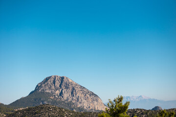 Beautiful Turkish mountains at sunset