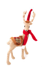 Funny soft Christmas tree figurine toy Christmas Scandinavian reindeer.