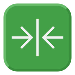 Fototapeta premium decrease flat icon