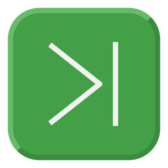 Fototapeta premium forward flat icon