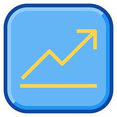 graph two tone icon