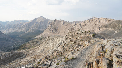 Hiking on the Pacific Crest Trail in California, USA.