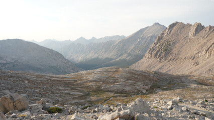 Hiking on the Pacific Crest Trail in California, USA.