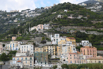 Fototapeta na wymiar Amalfi Coast near the town of Minori, Italy