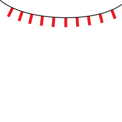Indonesian Flag Line Element