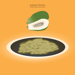 A natural Asian green papaya recipe