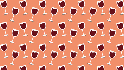 wine background seamless pattern design