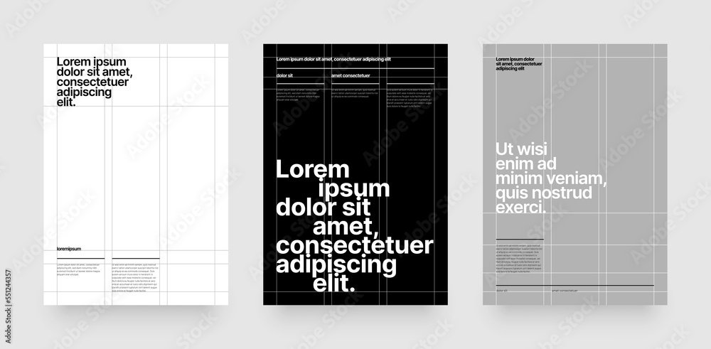 Canvas Prints simple vector layout template for events, companies or any business related. design with guides for 