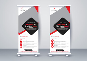 Business Roll Up Banner. corporate Roll up background for Presentation.