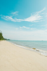 a view of beach with beatiful blue sky
