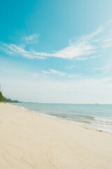 a view of beach with beatiful blue sky