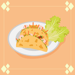 Banh Xeo. Vietnamese traditional food. Asian cuisine.