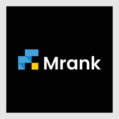 M N logo with modern concept vector illustration