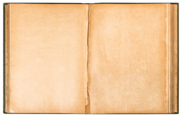 PNG old book. Open book isolated