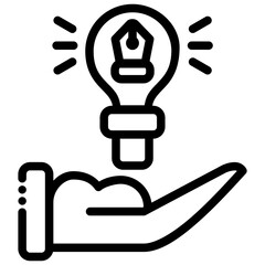 solution hand icon