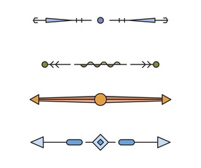 decorative text dividers and separators illustration