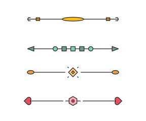 decorative text dividers and separators illustration