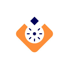 lamp light logo design vector sign